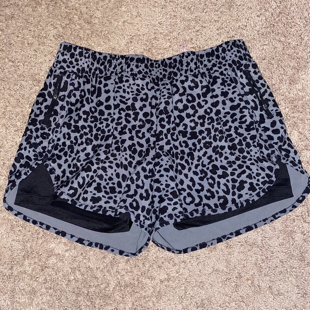 Cheetah print athletic shorts